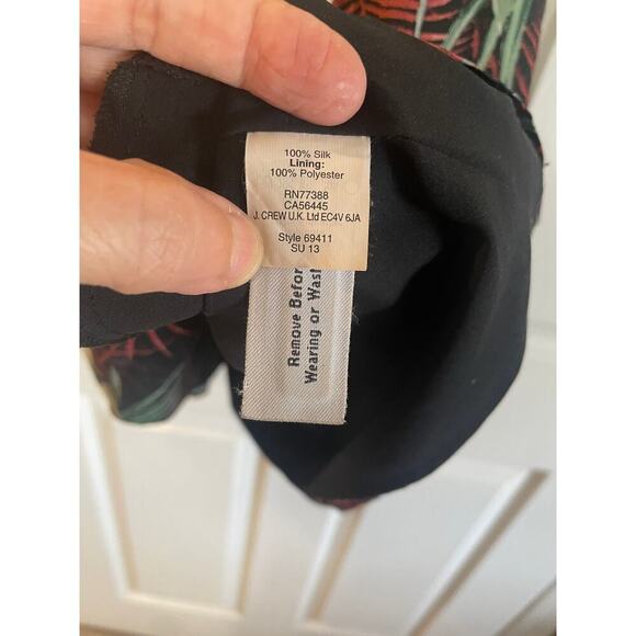 Madewell Silk Island Dress in Jungle Leaf Print Size 4 - Picture 6 of 12